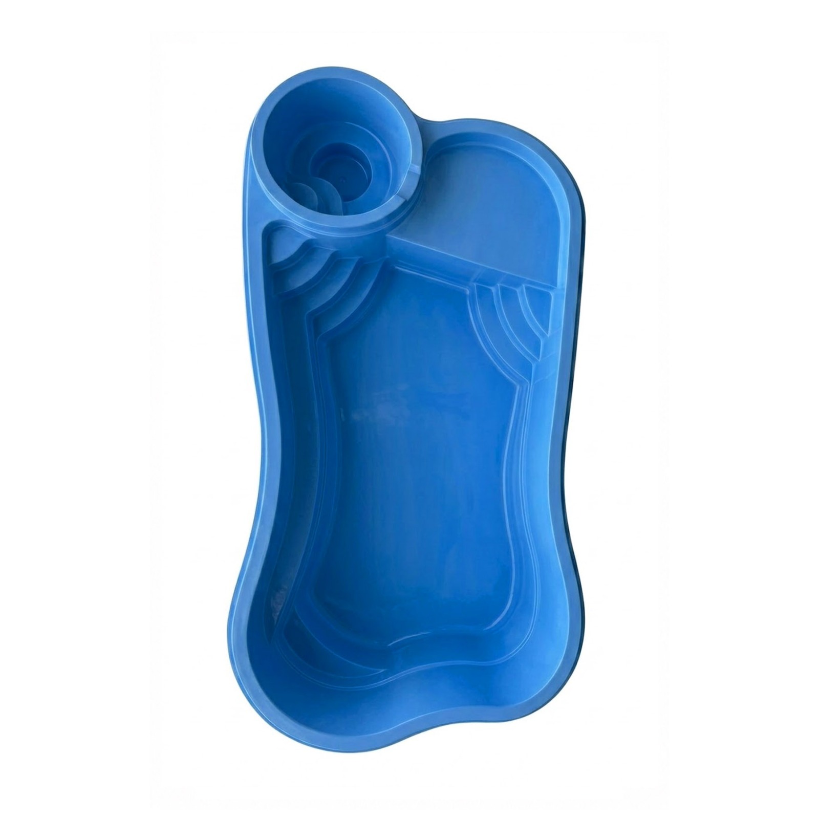 Island Line fiberglass pool shell — America Fiberglass Pool Savers